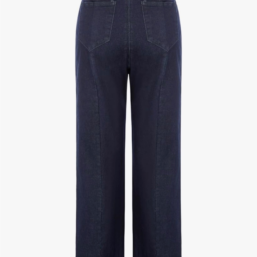 Chic Navy Wide-Leg Pants